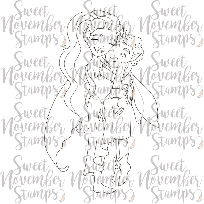 Digital Stamp - Big Hugs