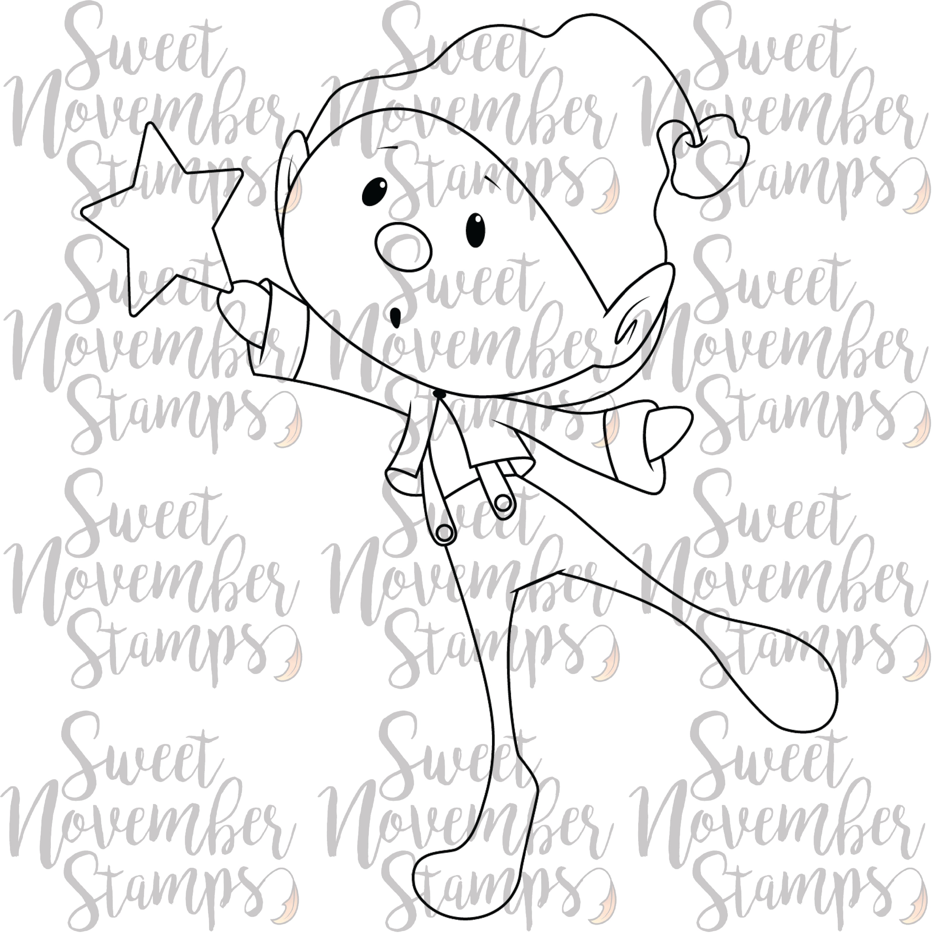 Digital Stamp - Sweet November Vault: Bling-a-ling Elf
