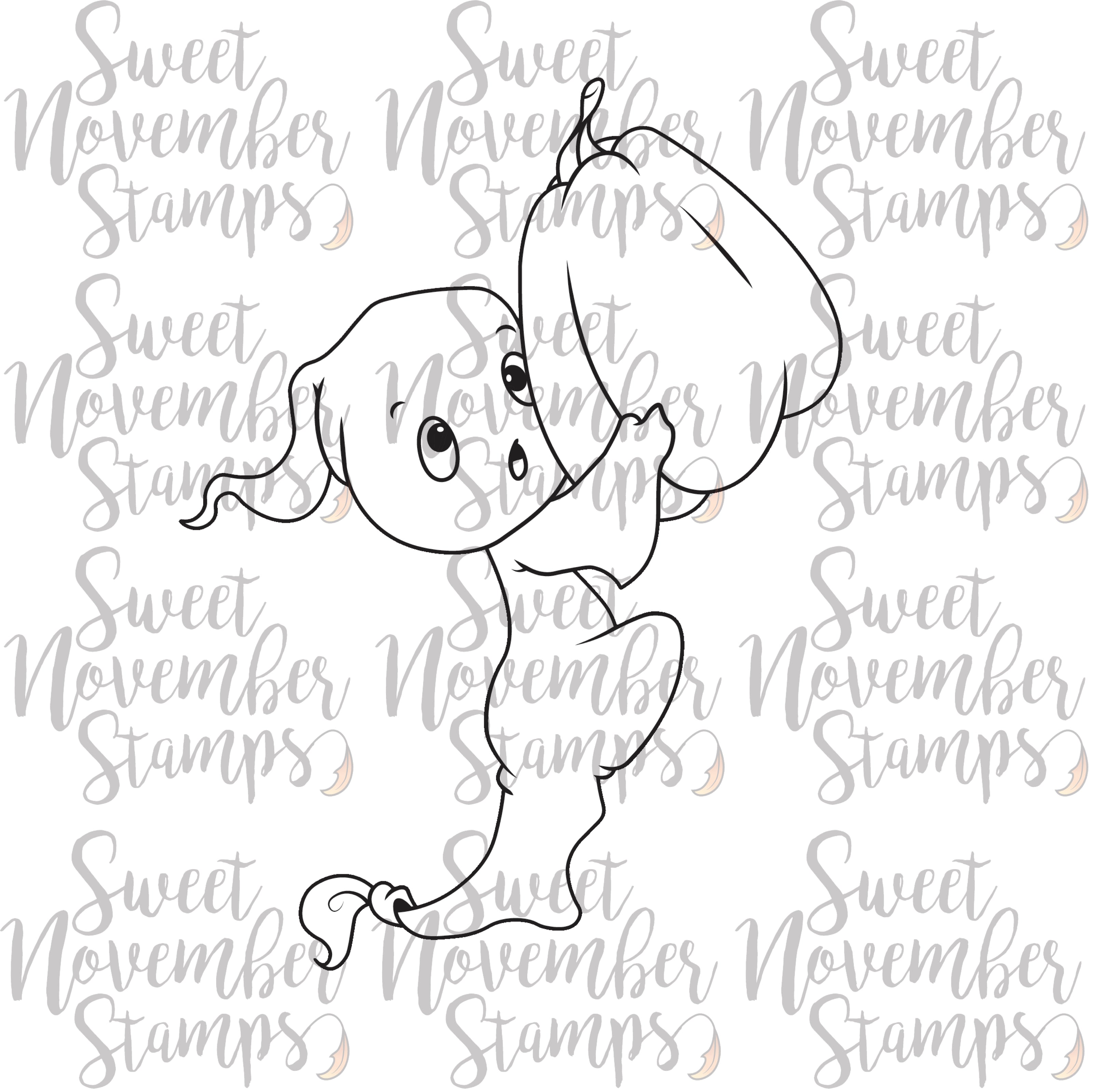 Digital Stamp - Sweet November Vault: Boo's Pumpkin