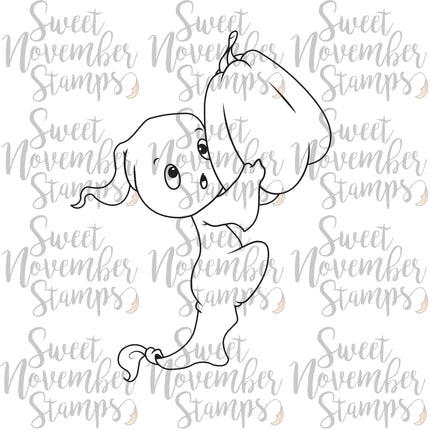 Digital Stamp - Sweet November Vault: Boo's Pumpkin