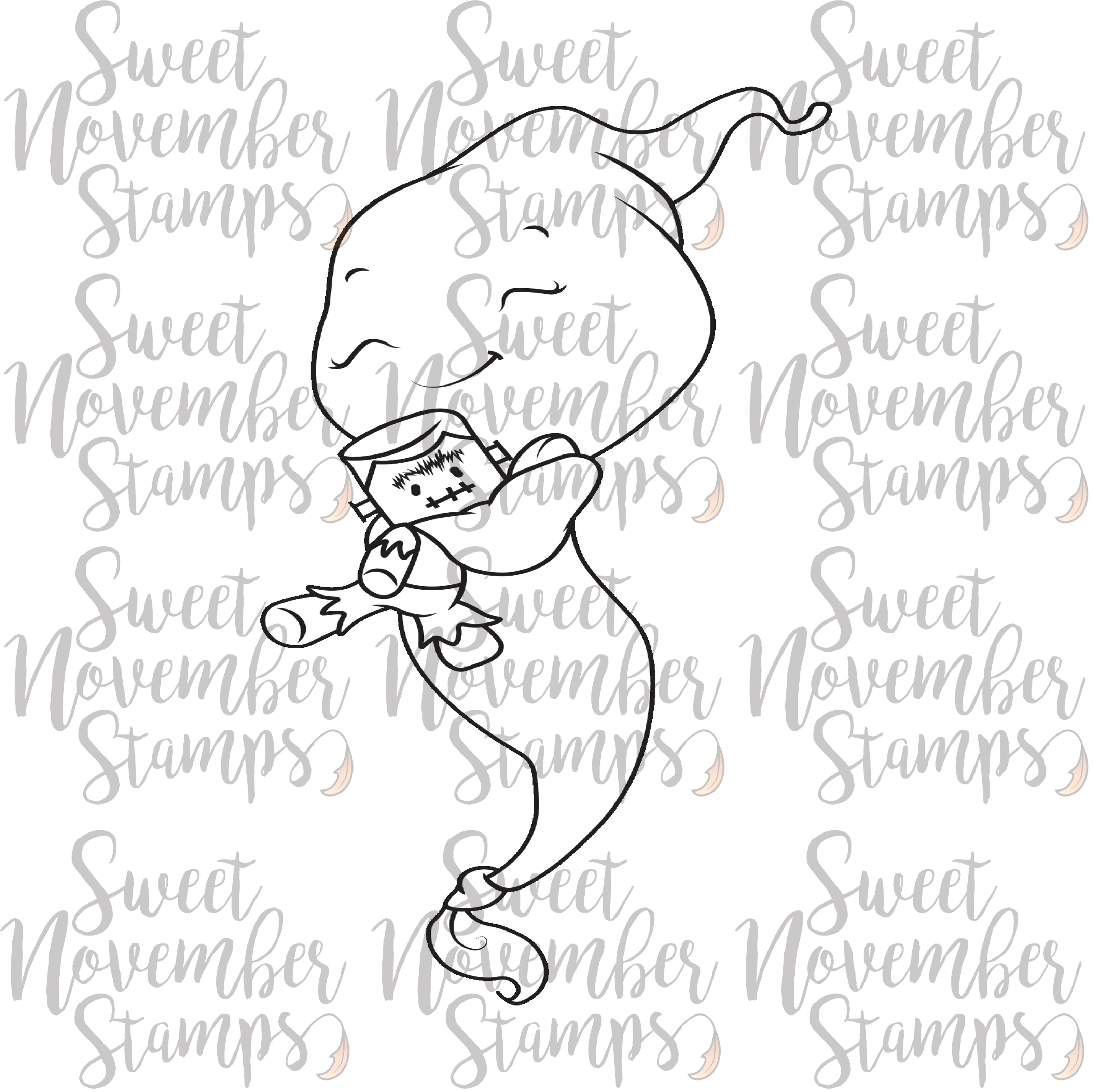 Digital Stamp - Sweet November Vault: Boo Loves Scary Larry