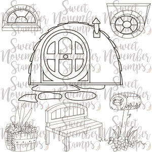 Digital Stamp - Scene Builder:  Brownie Hole and Accessories