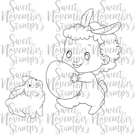 Digital Stamp - Bun Bun: April and bunny