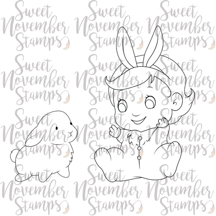 Digital Stamp - Bun Bun: Jelly Bee and bunny