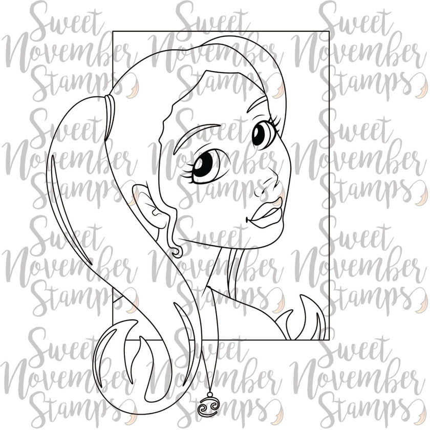 Digital Stamp - Zodiac Girl: Cancer