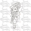 Digital Stamp - Candy Cane Fairy