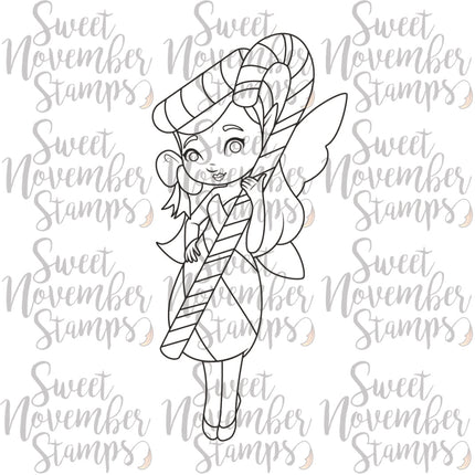Digital Stamp - Candy Cane Fairy