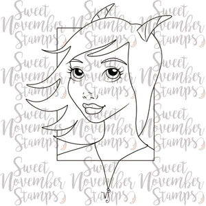 Digital Stamp - Zodiac Girl: Capricorn
