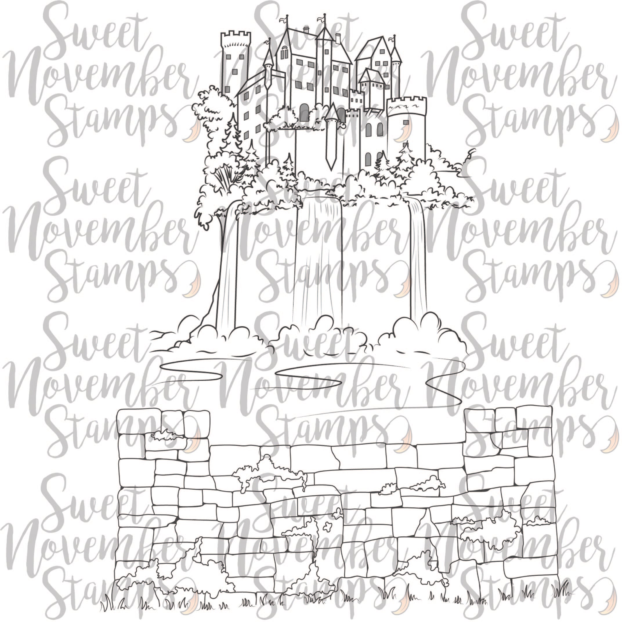 Digital Stamp - Scene Builder: Castle