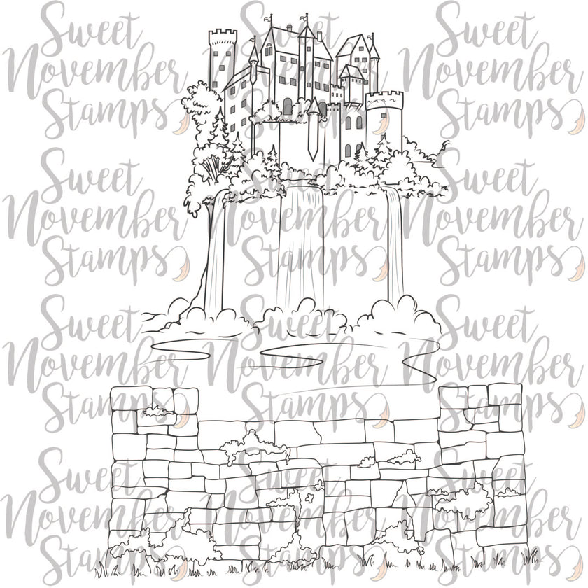 Digital Stamp - Scene Builder: Castle
