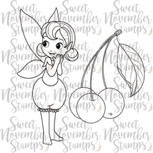 Load image into Gallery viewer, Digital Stamp - Summer Fruit Fairies: Cherry
