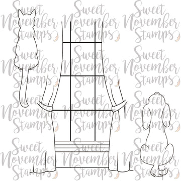 Digital Stamps - Christmas is Back: Background Builder set