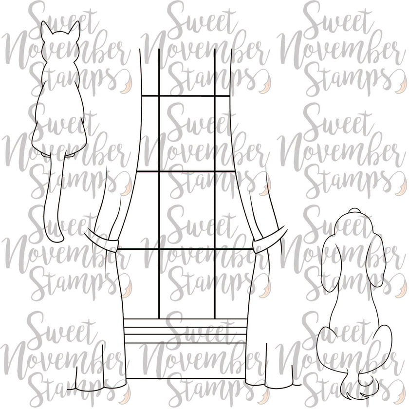 Digital Stamps - Christmas is Back: Background Builder set