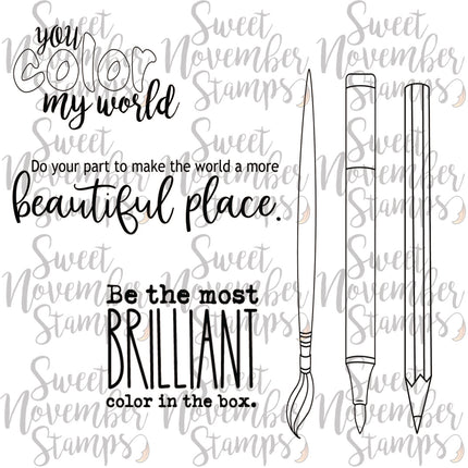 Digital Stamp - Coloring Magic: Sentiment Bundle