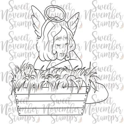 Digital Stamp - Come let us adore Him