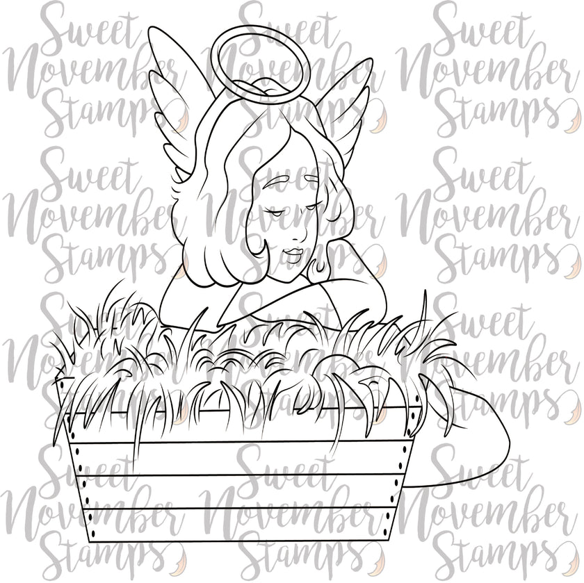 Digital Stamp - Come let us adore Him