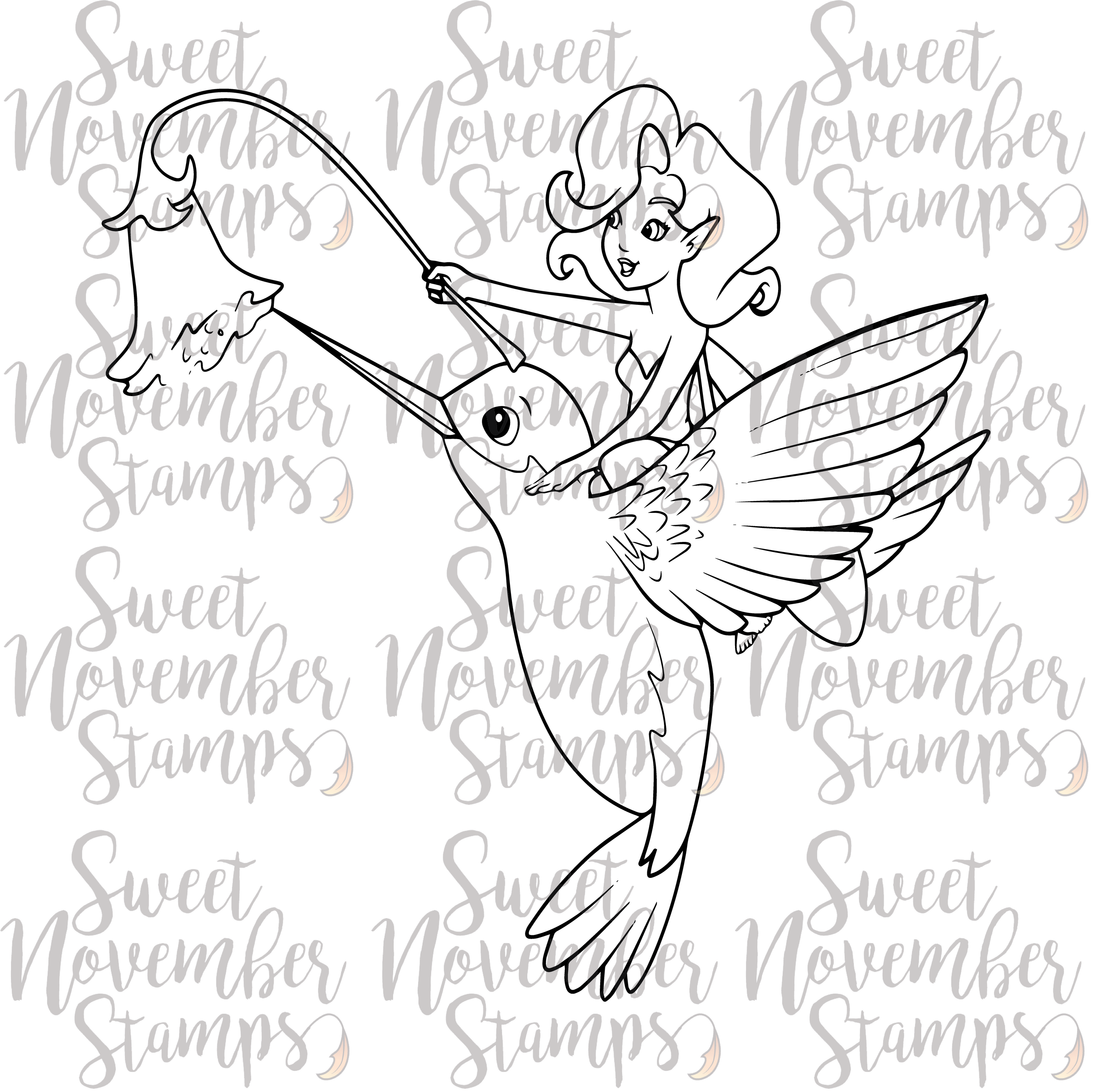 Digital Stamp - Cora Bell and Pip