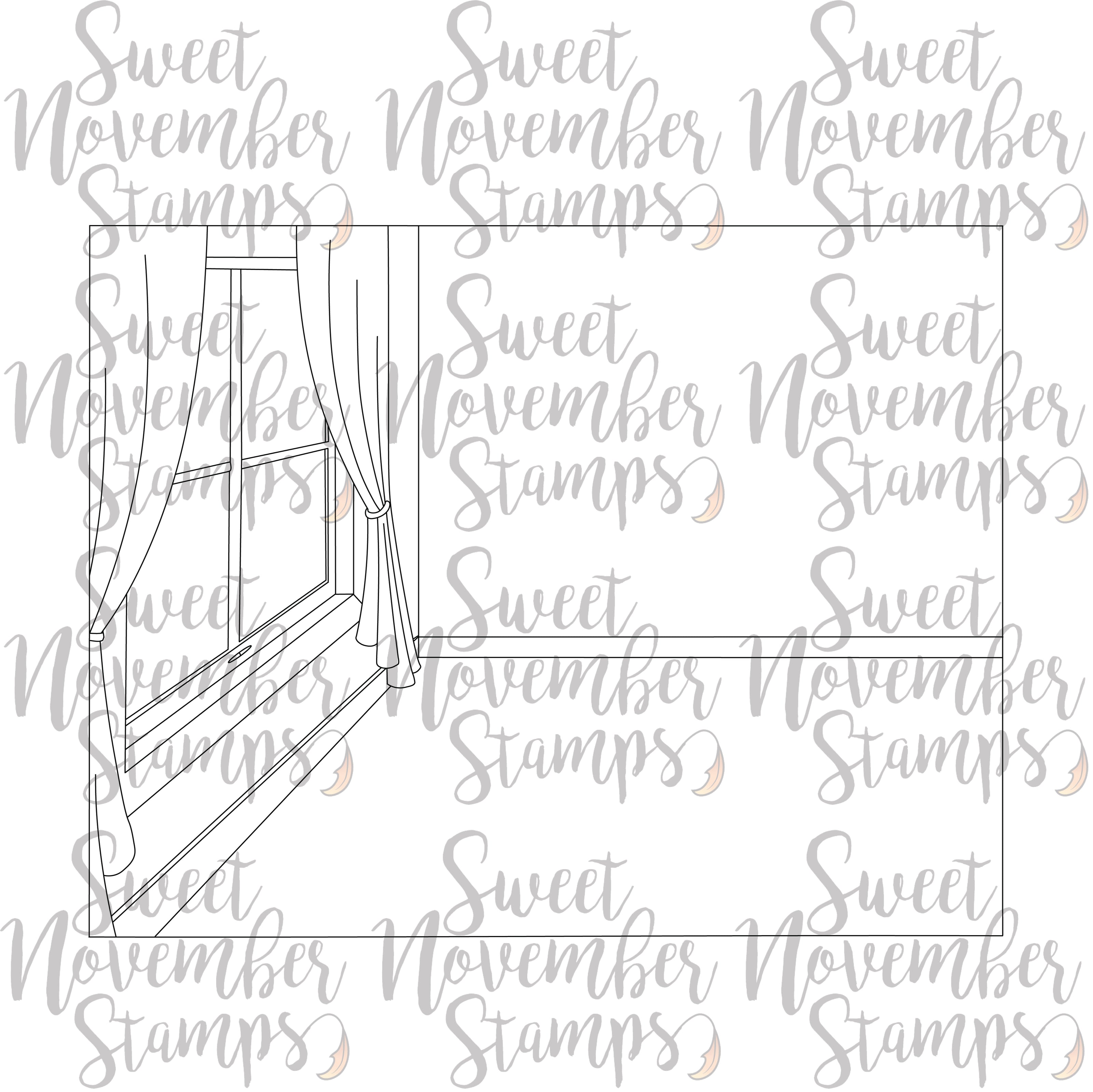 Digital Stamp - Scene Builder: Corner Room and Accessories