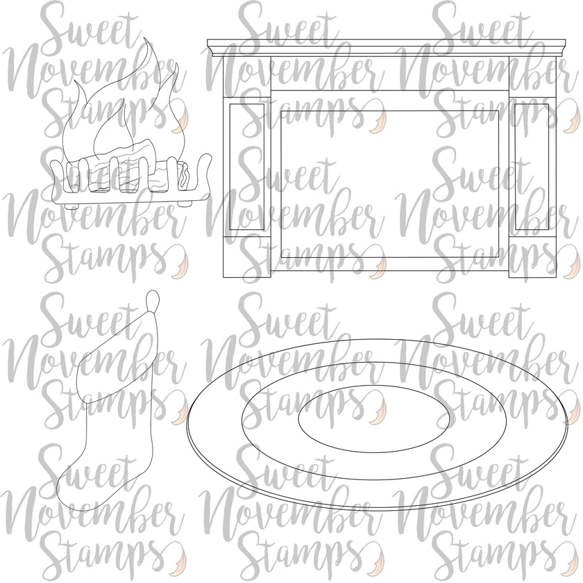 Digital Stamp - Scene Builder: Corner Room and Accessories