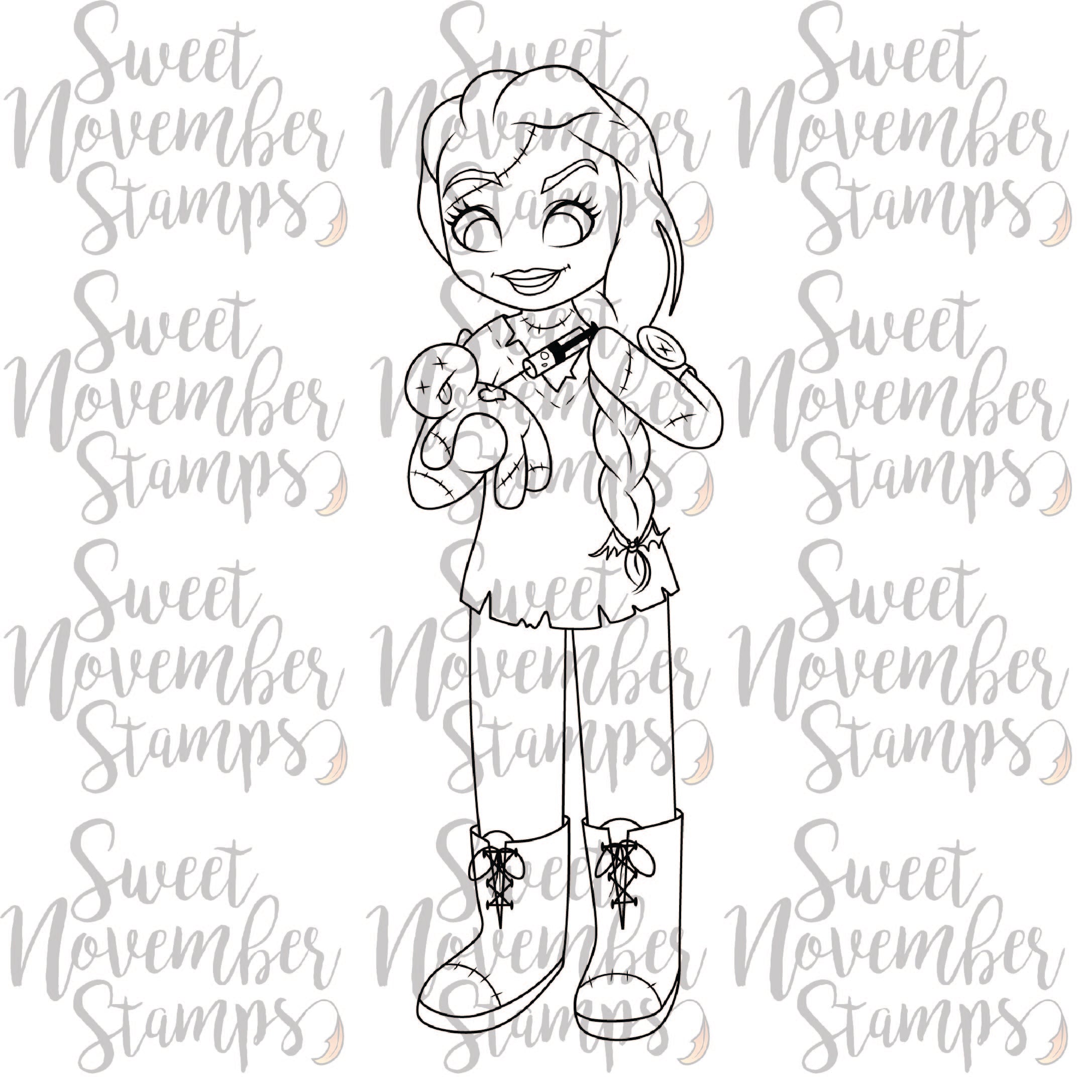 Digital Stamp - Goth Dolls: Crazed Christa