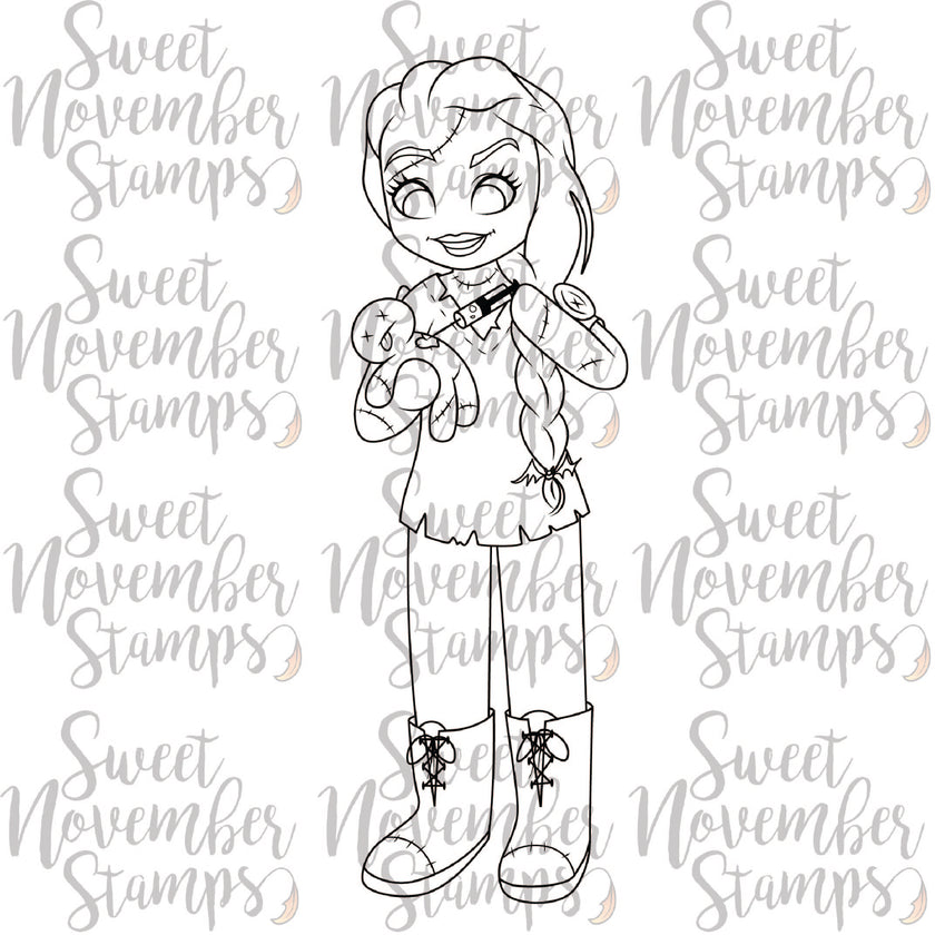 Digital Stamp - Goth Dolls: Crazed Christa