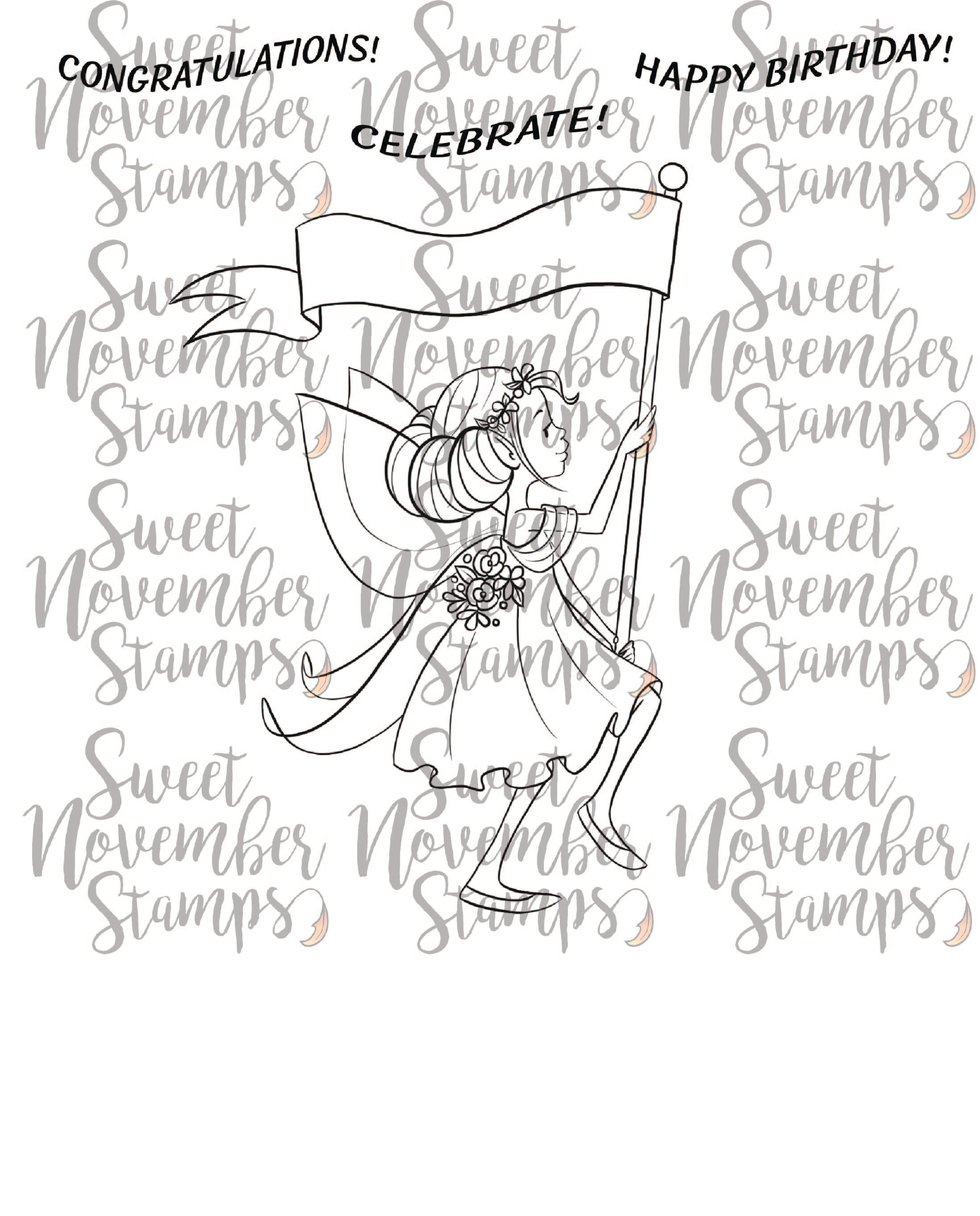 Digital Stamp - March of the Fairies: Cressida