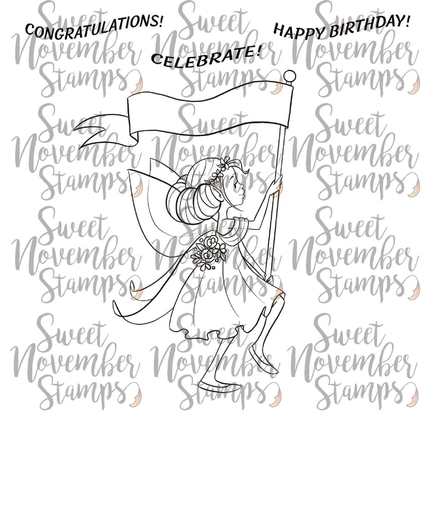 Digital Stamp - March of the Fairies: Cressida