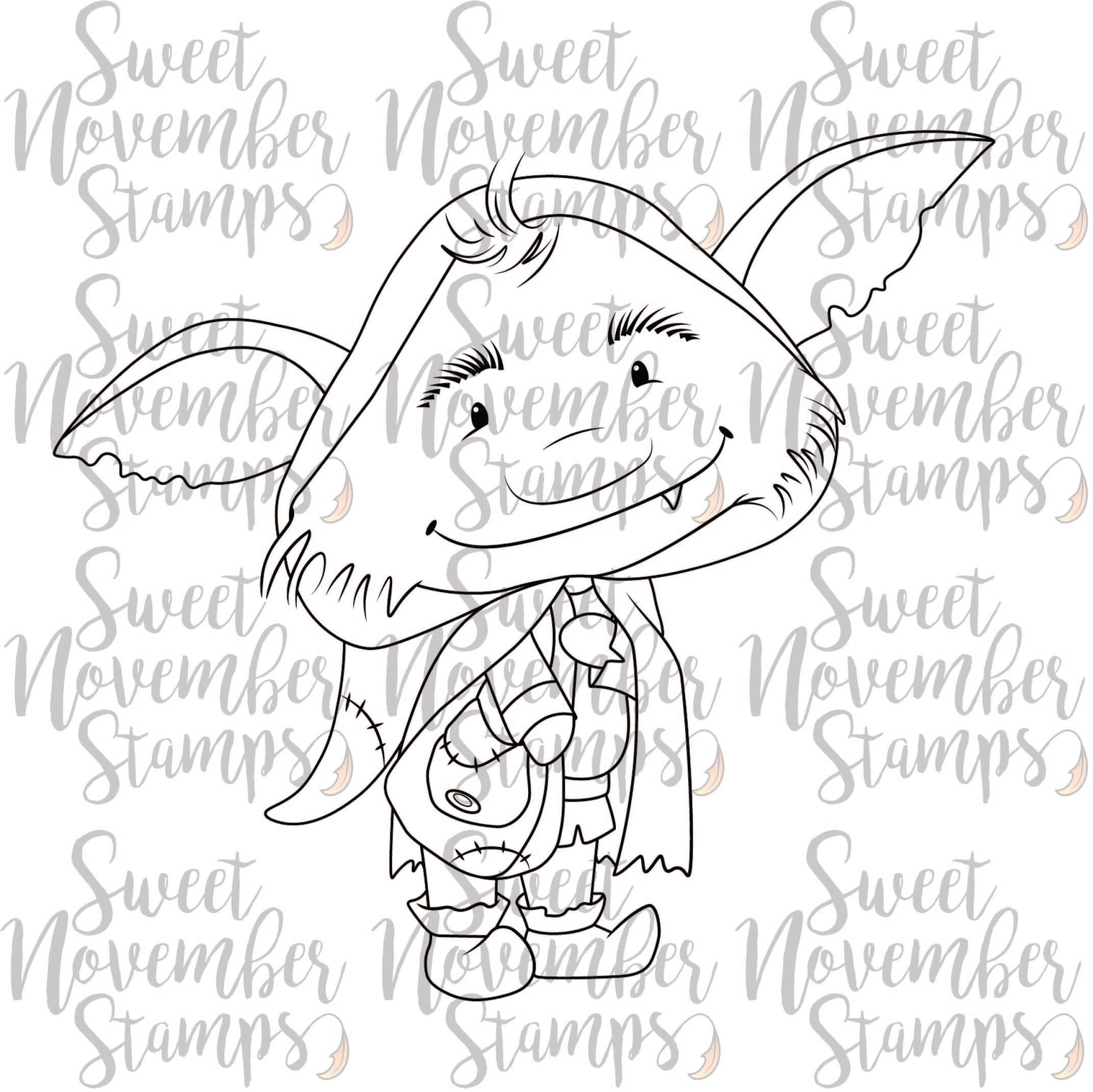 Digital Stamp - Don't Feed the Troll: Crowslyboo