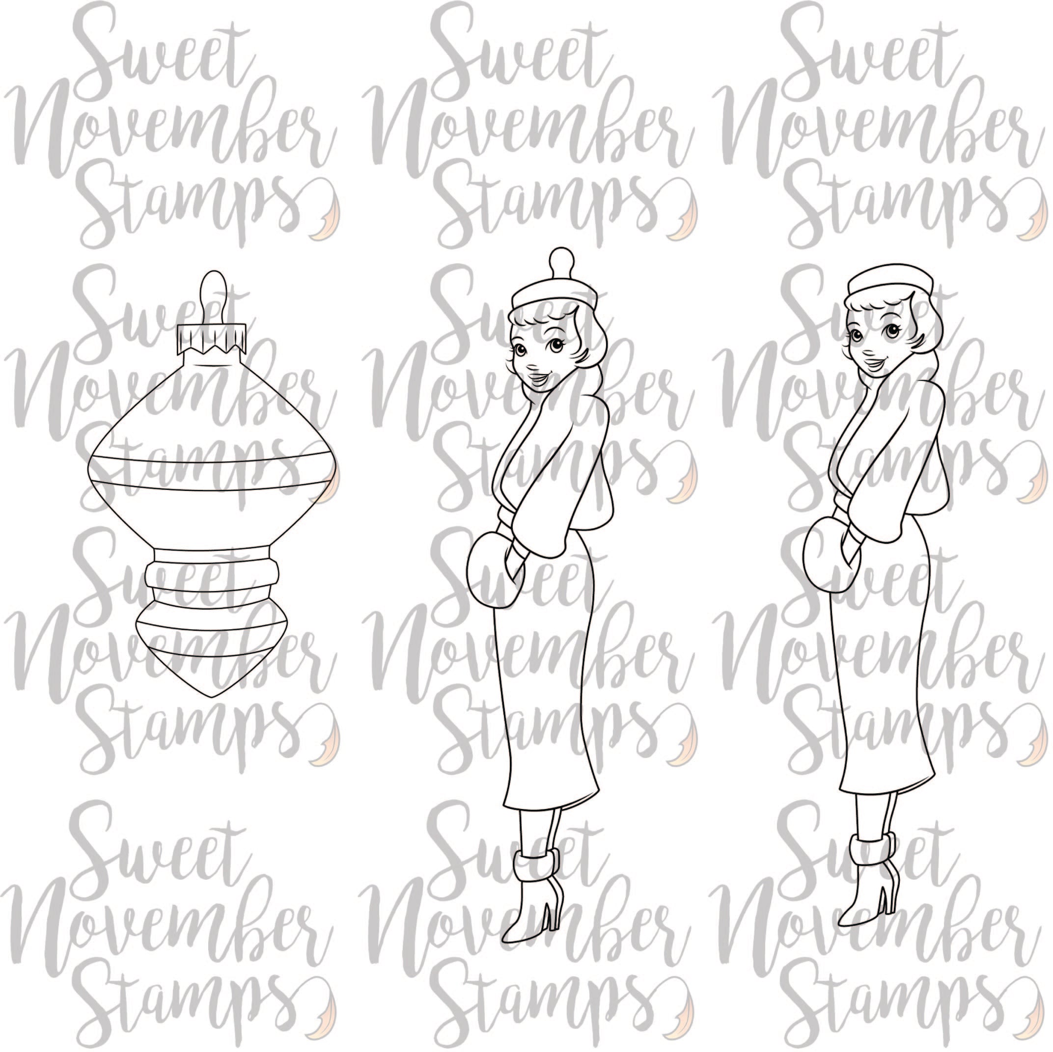 Digital Stamp - Shiny Brite: Dazzling Doris