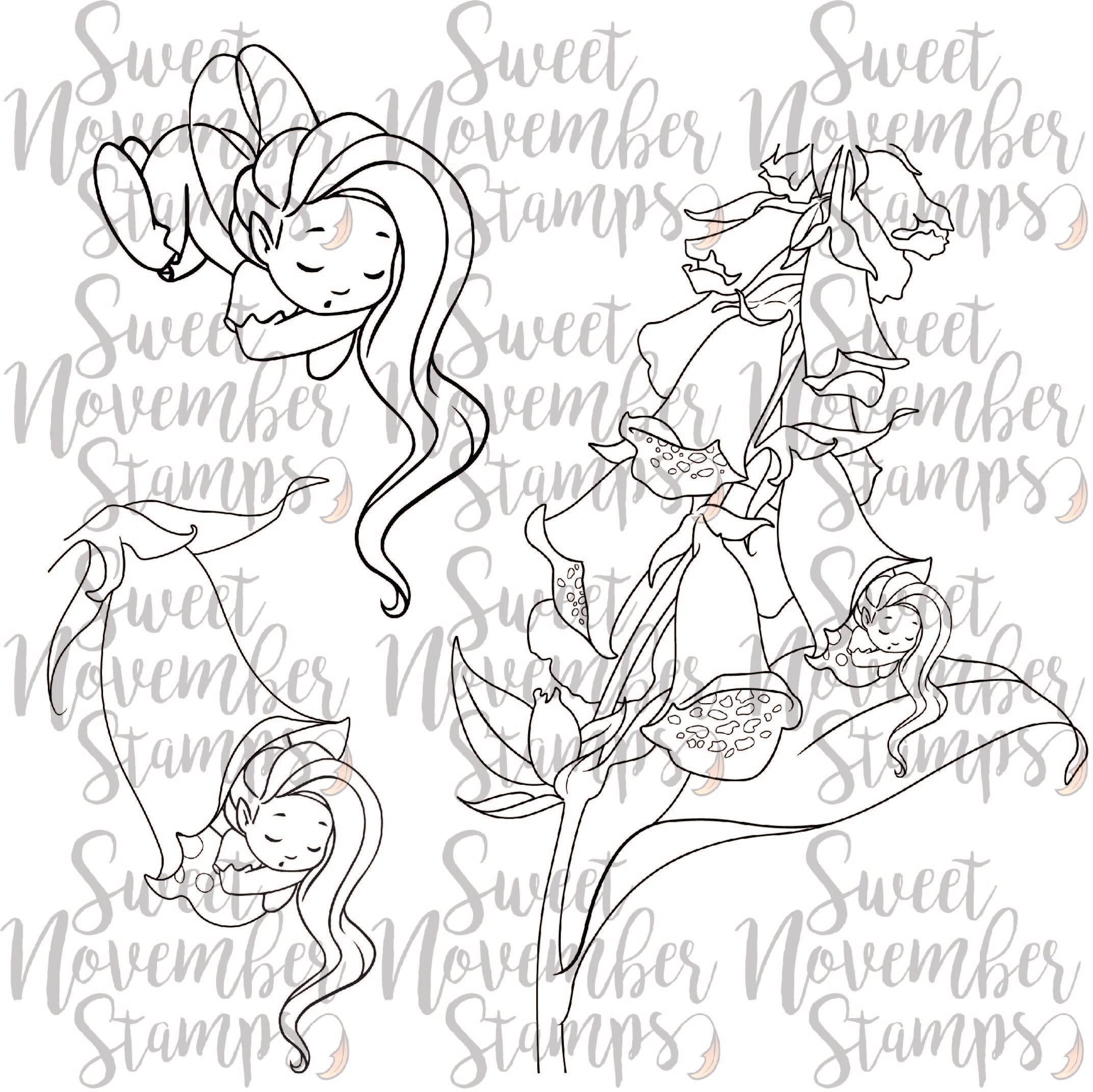 Digital Stamp - Fairy Sleepover: Deirdre