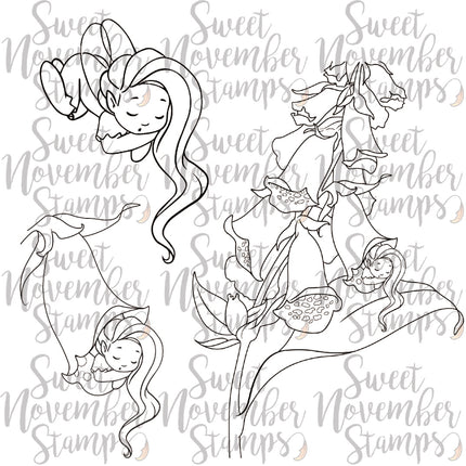 Digital Stamp - Fairy Sleepover: Deirdre