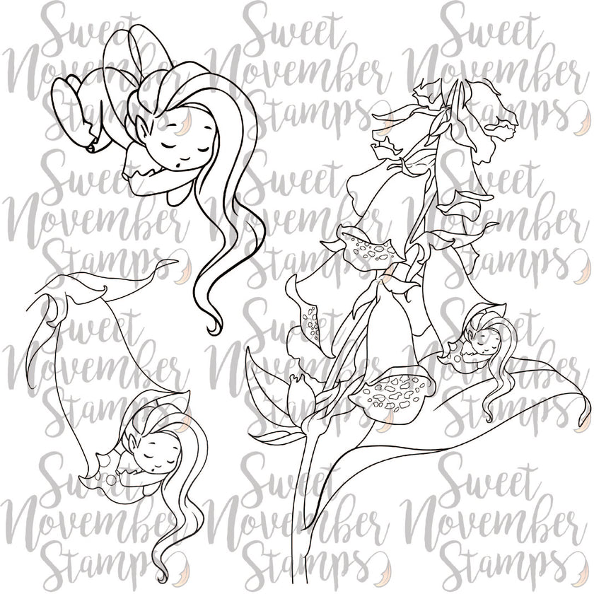 Digital Stamp - Fairy Sleepover: Deirdre