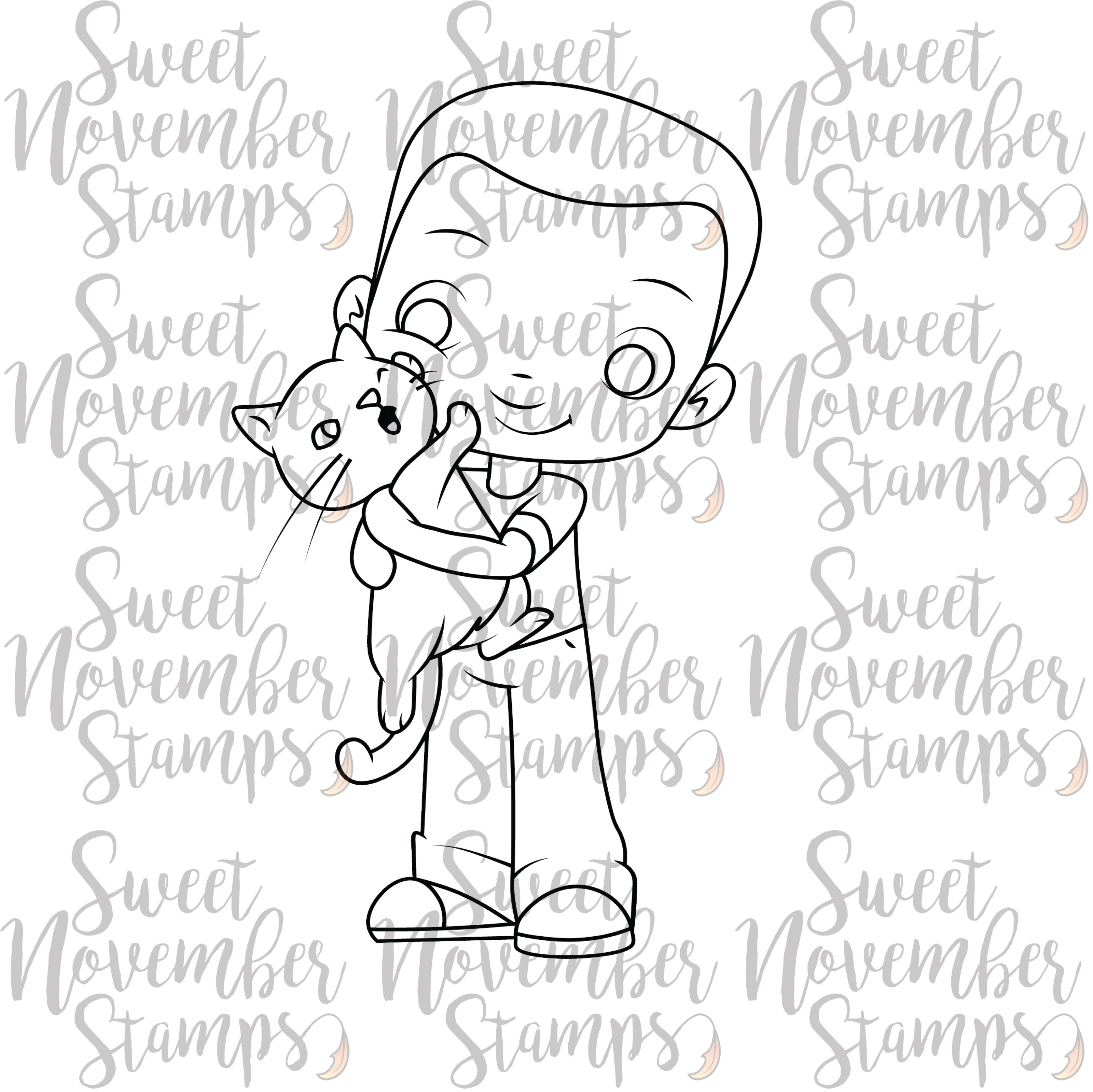 Digital Stamp - Cats Rule: DeShaun and Queenie