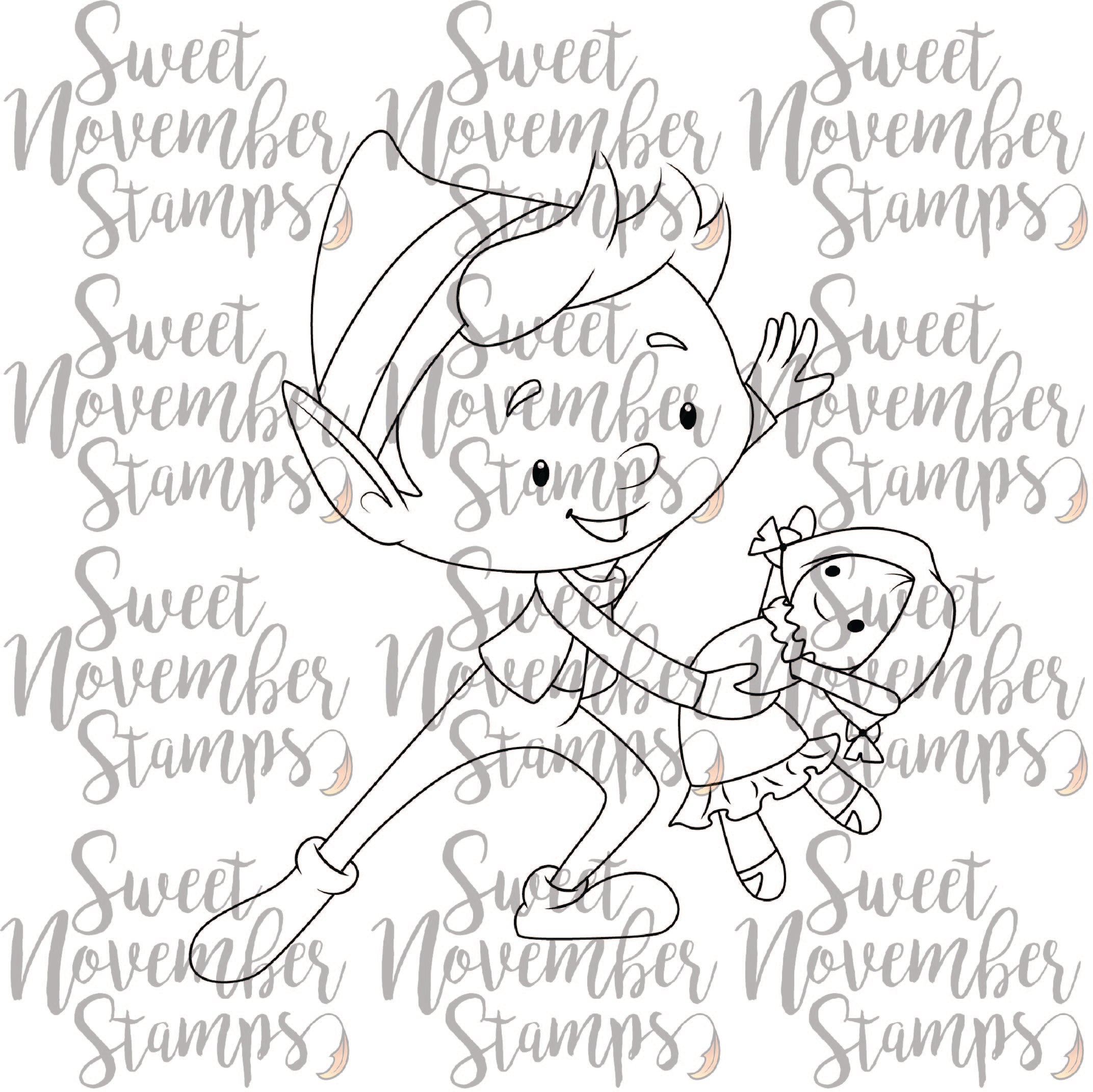 Digital Stamp - Dudley's Christmas Wish: Dudley and Dolly tango