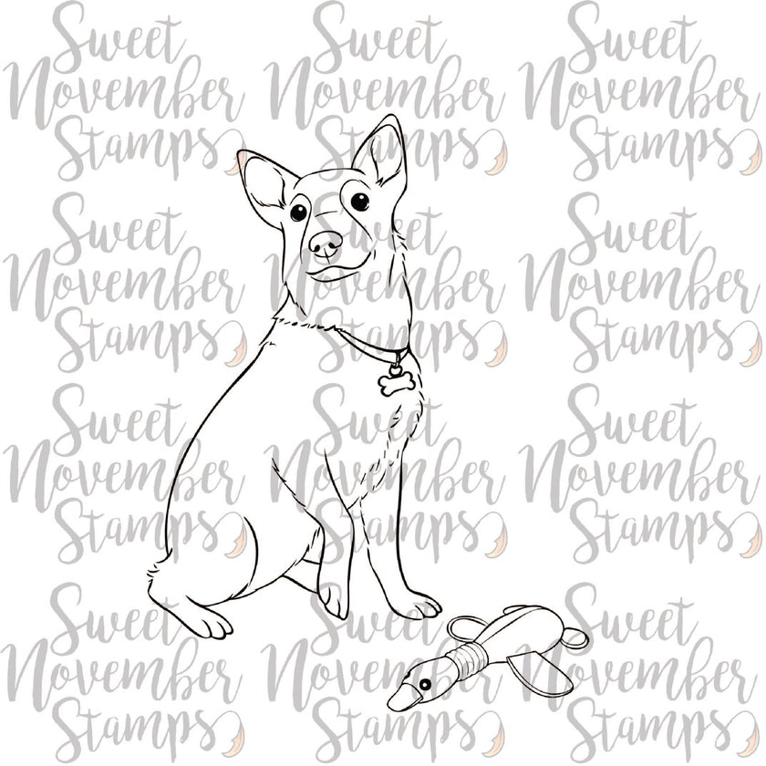 Digital Stamp - Dog Park 2: Durango the Cattledog