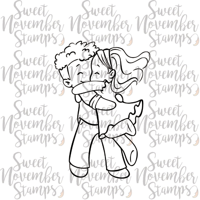 Digital Stamp - My Wee Valentine: Edward and Vivian
