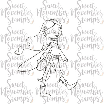 Digital Stamp - Fall Fairy: Ember