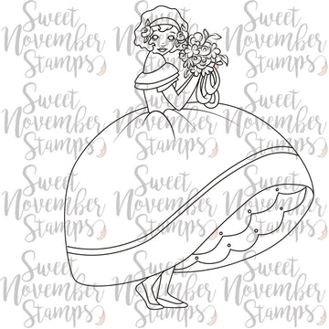 Digital Stamp - Vintage Spring Ladies: Estelle