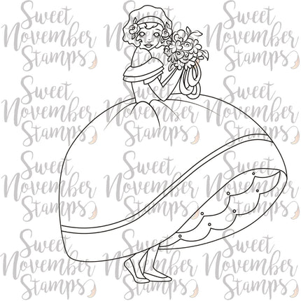 Digital Stamp - Vintage Spring Ladies: Estelle