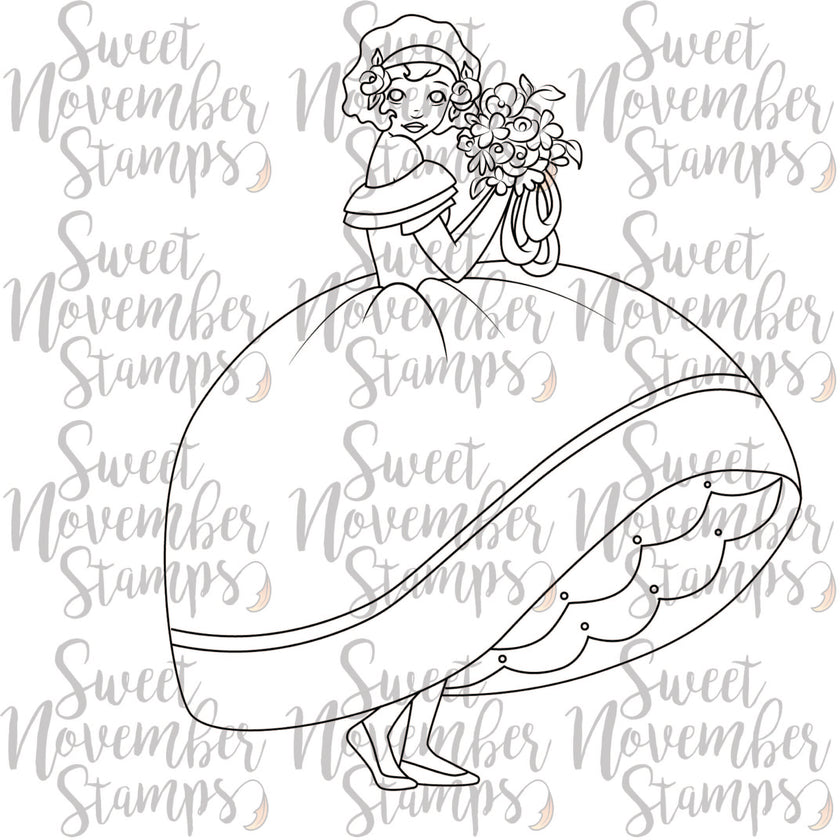 Digital Stamp - Vintage Spring Ladies: Estelle
