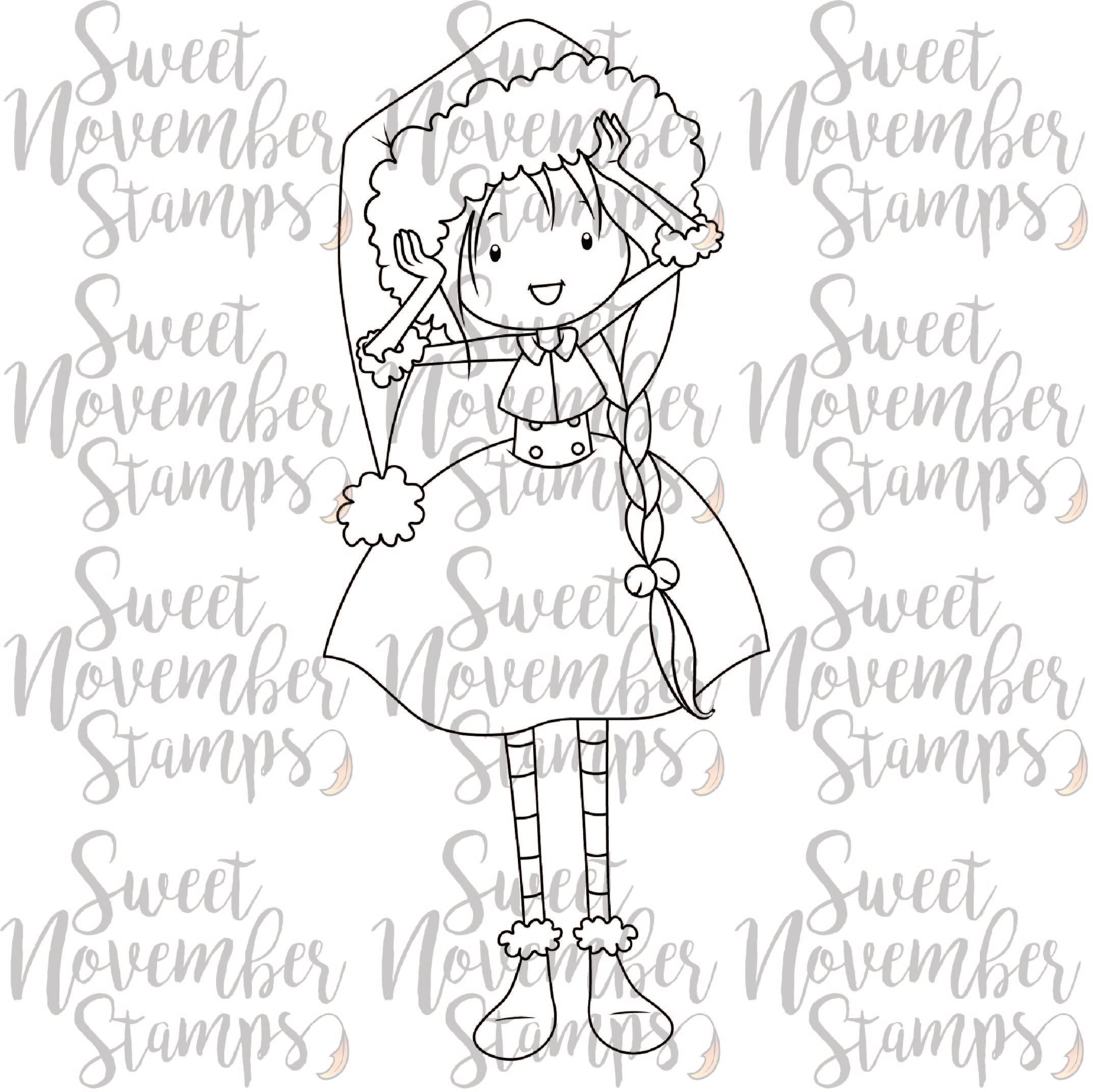 Digital Stamp - Sweet November Vault: Christmas Pixie Evie