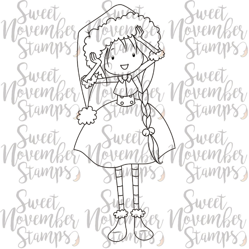 Digital Stamp - Sweet November Vault: Christmas Pixie Evie