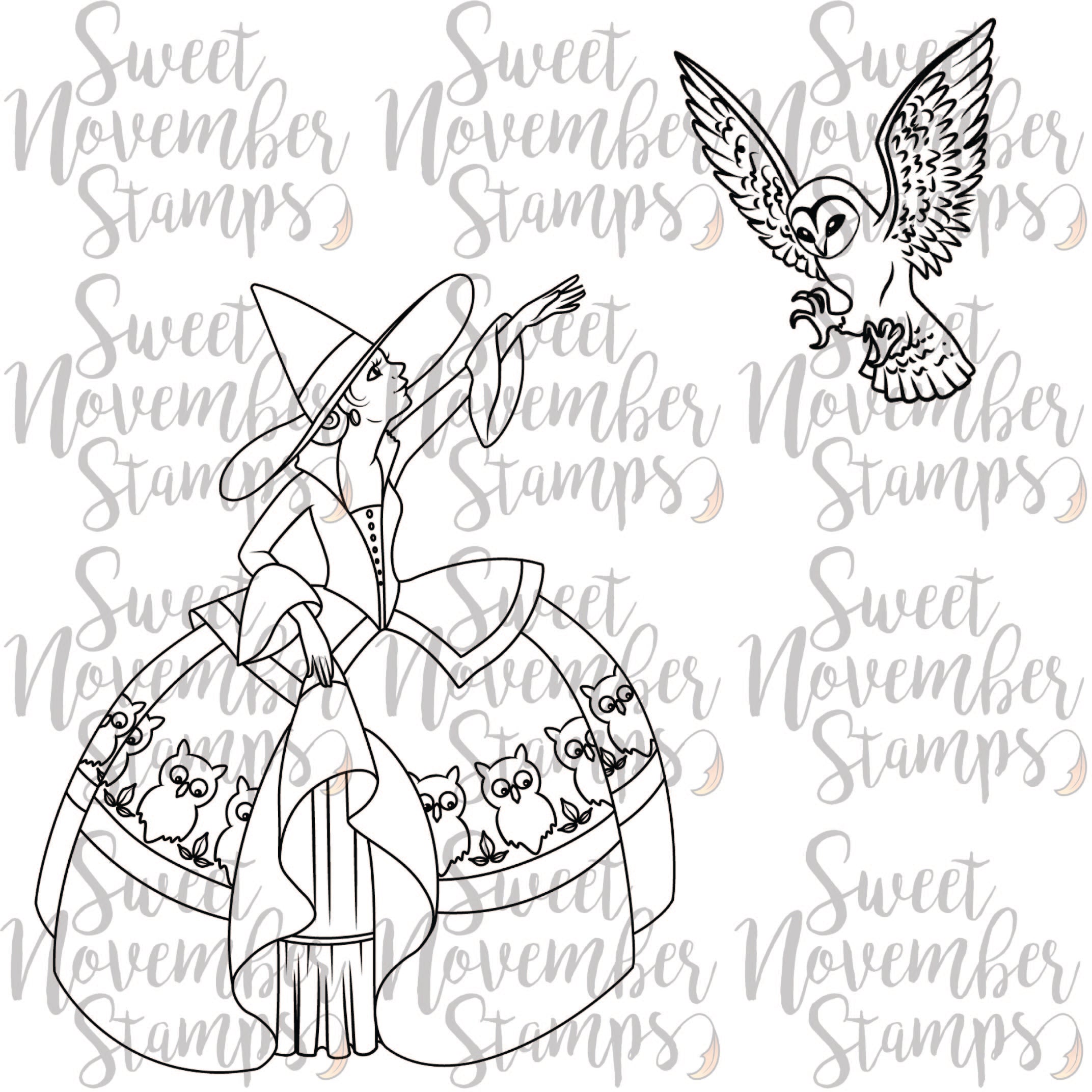 Digital Stamp - Catwalk Witches: Evilene