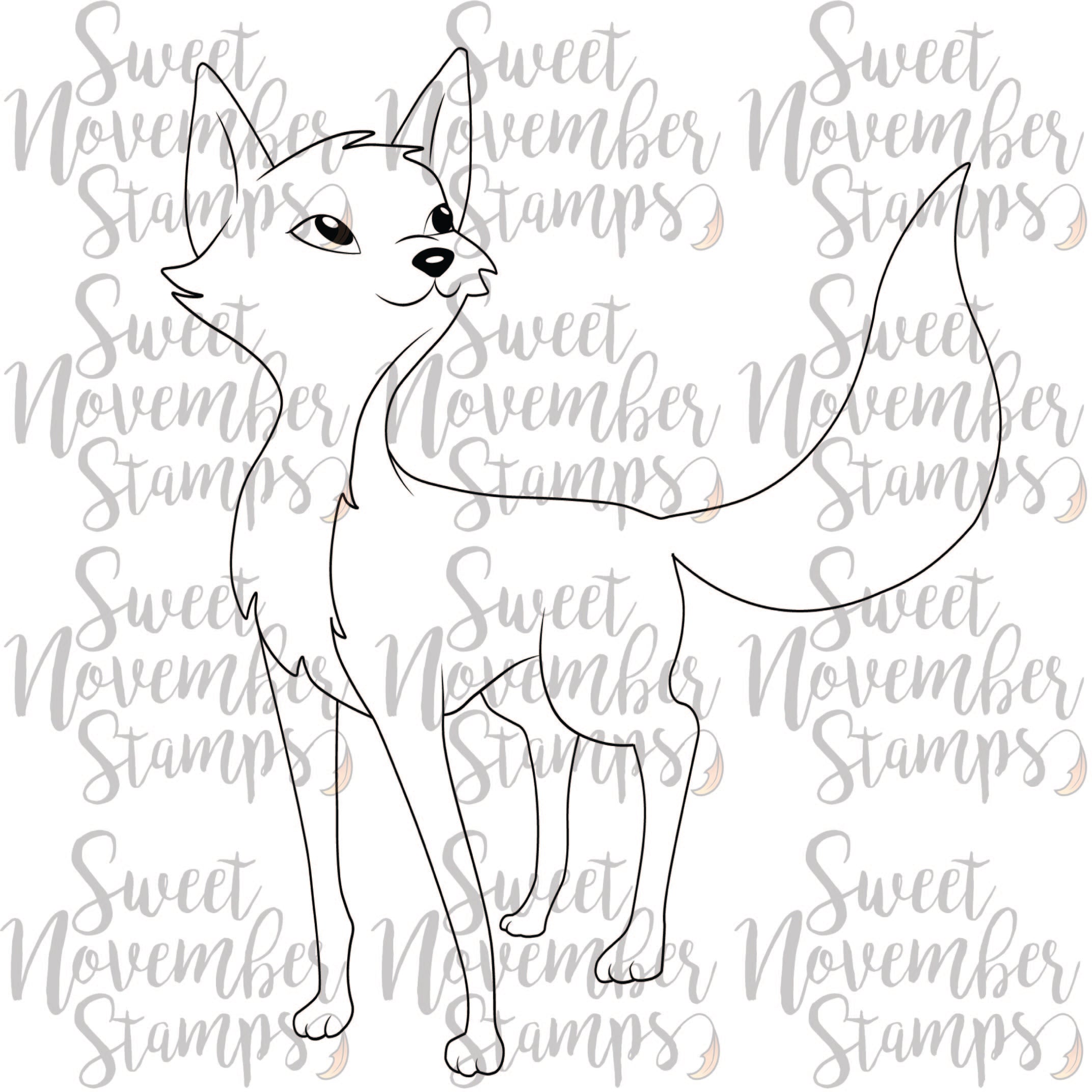 Digital Stamp - Fergus the Fox