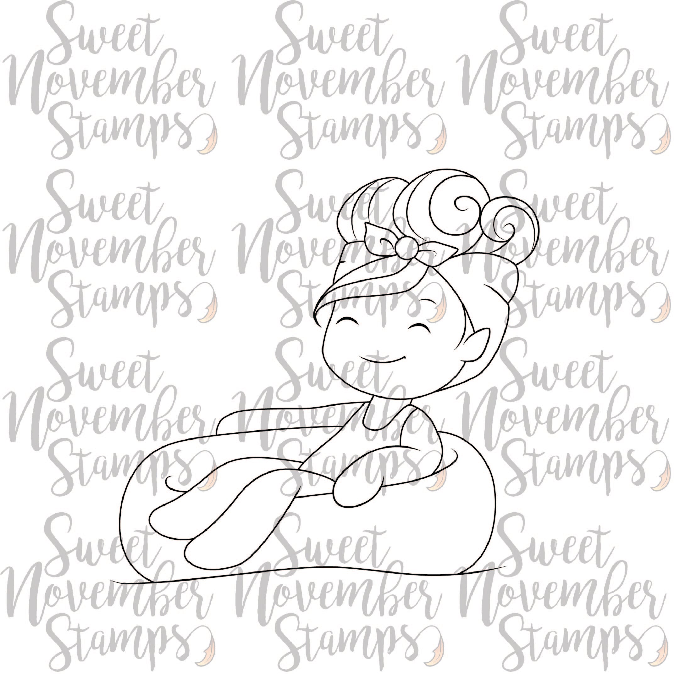 Digital Stamp - A Wee splash of fun: Floating Farrah