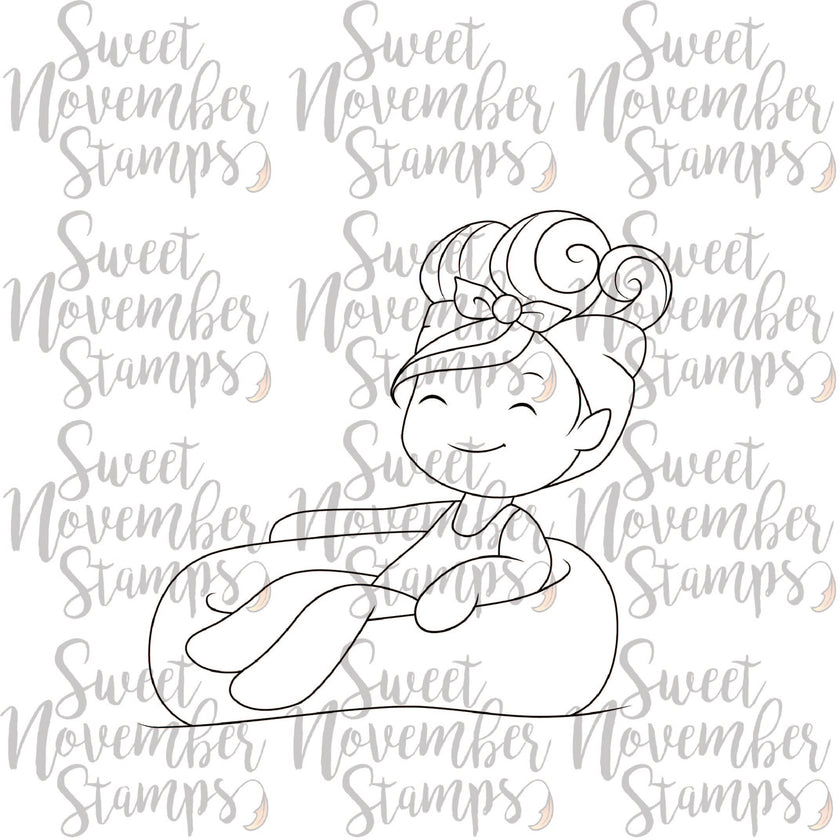 Digital Stamp - A Wee splash of fun: Floating Farrah