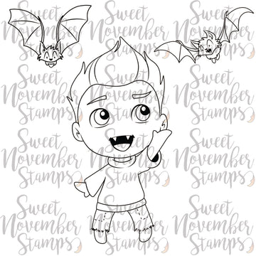 Digital Stamp - Frightful Flutterbees: William