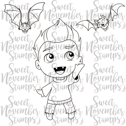 Digital Stamp - Frightful Flutterbees: William