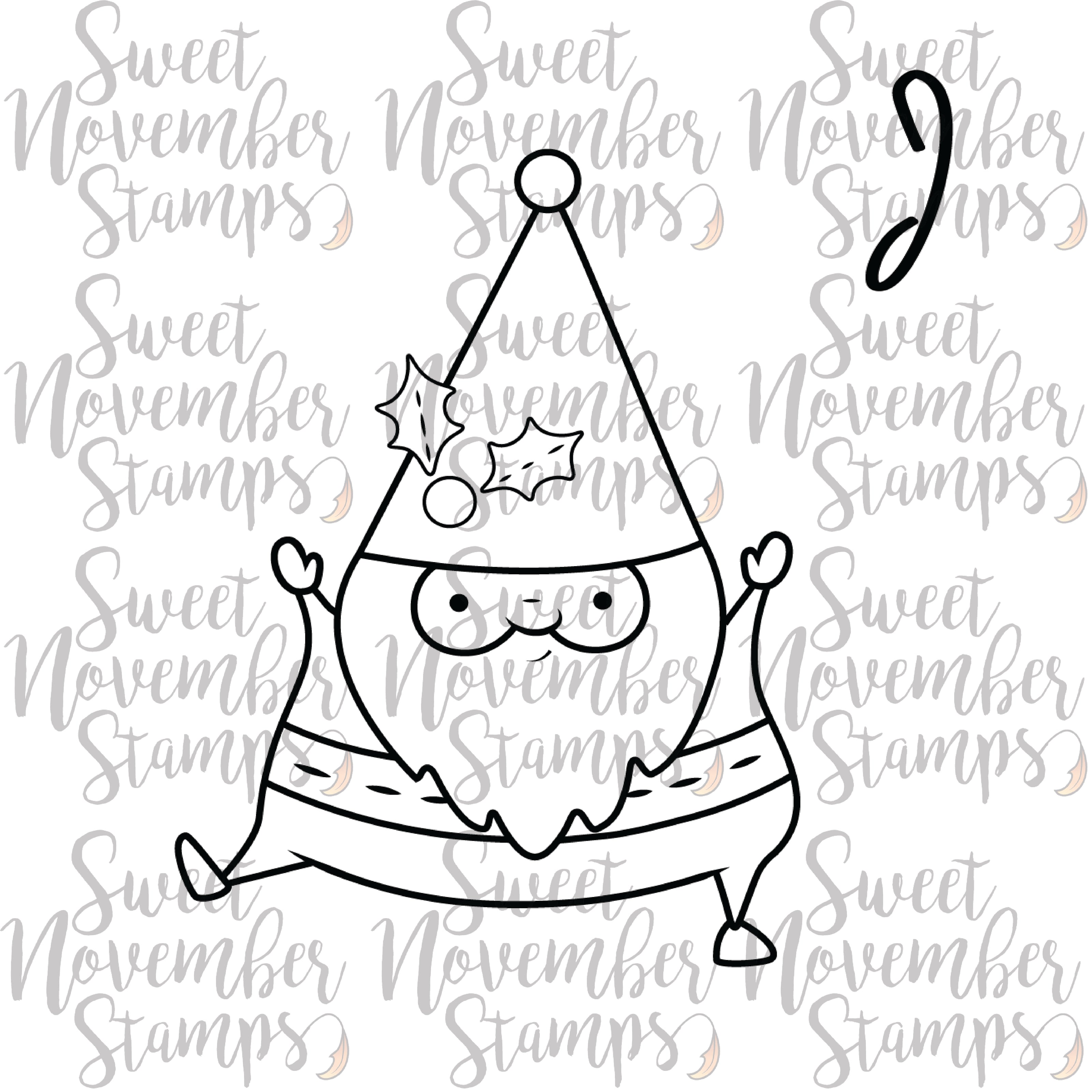 Digital Stamp - Folk Art Santa 1