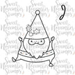 Digital Stamp - Folk Art Santa 1